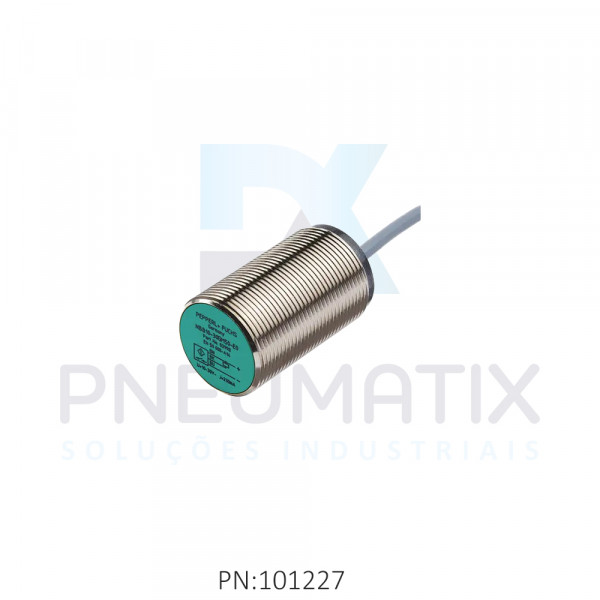 SENSOR IND.CIL.DIAM.30MM Sn:15MM FAC.ALIM.20-253VAC 2 FIOS NF CABO 2MTS NBB15-30GM50-WO PN:801649 PEPPERL