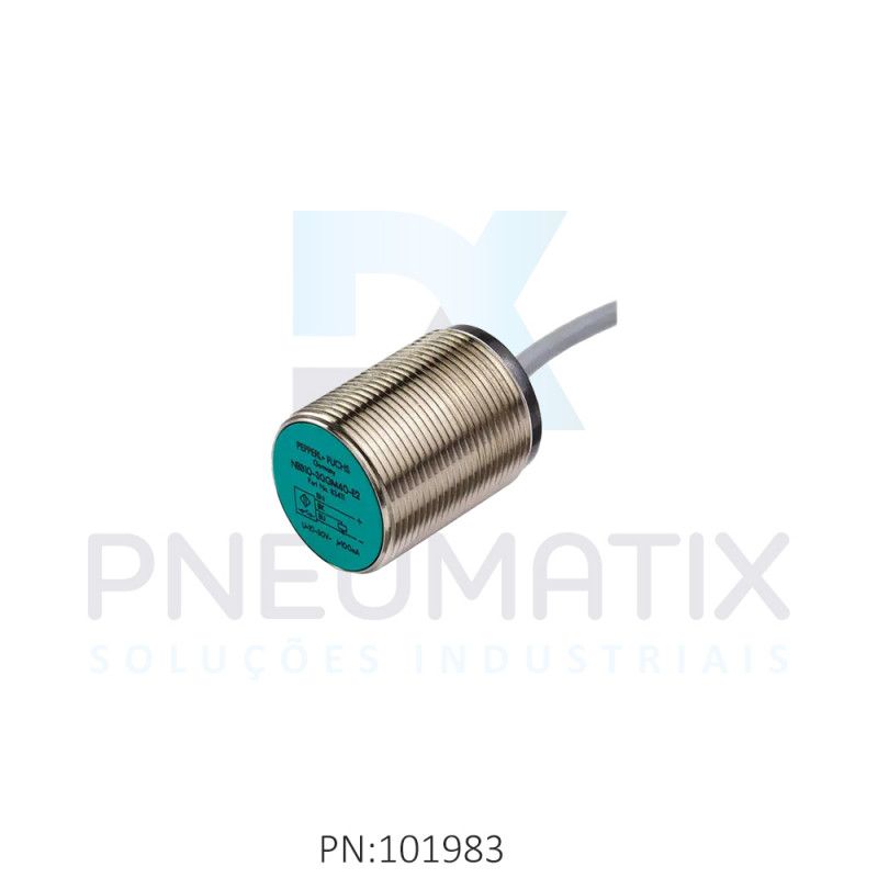 SENSOR IND.CIL.DIAM.30MM Sn:10MM FAC.ALIM.8VDC NAMUR 2 FIOS NF CABO 2MTS NCB10-30GM40-N0 PN:70133068 PEPPERL