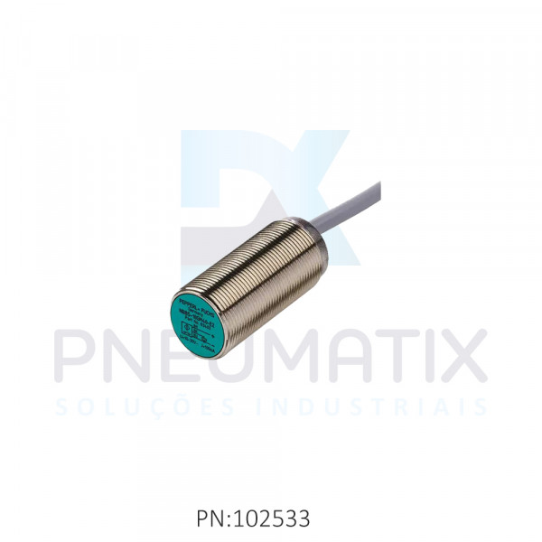 SENSOR IND.CIL.DIAM.18MM Sn:5MM FAC.ALIM.10-30VDC NPN NA CABO 5 MTS NCB5-18GM40-N0-5M PN:70133056 PEPPERL