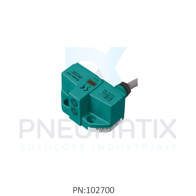 SENSOR IND.MONITOR VALVULA Sn:3MM FAC.ALIM.10-30VDC PNP 2xNA CABO 5MTS PVC IP67 NBN3-F31-E8-K PN:047568 PEPPERL
