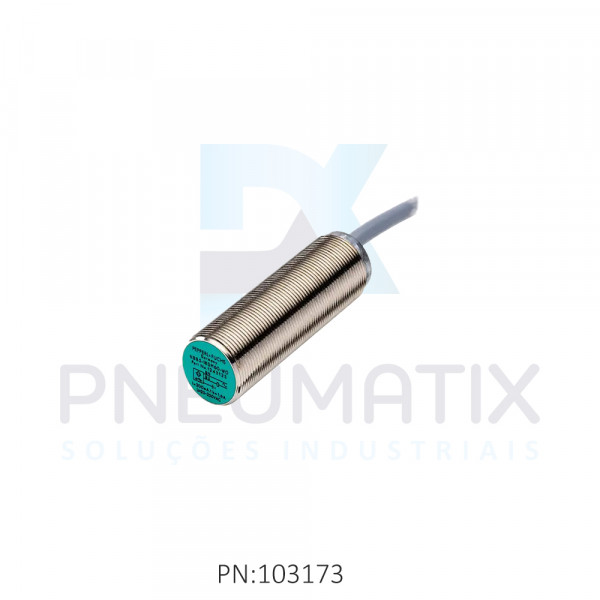 SENSOR IND.CIL.DIAM.18MM Sn:5MM FAC.ALIM.20-253VAC 2 FIOS NF CABO 2MTS NBB5-18GM60-WO PN:124312 PEPPERL