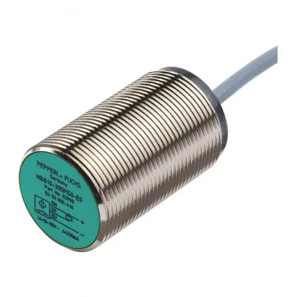 SENSOR IND.CIL.DIAM.30MM Sn:10MM FAC.ALIM.20-253VAC 2 FIOS NF CABO 2MTS NBB10-30GM50-WO PN:801647 PEPPERL