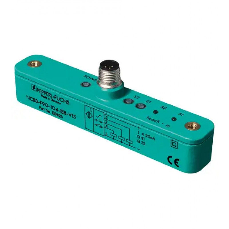 SENSOR IND.POSIC.LINEAR Sn:120MM ALIM.10-30VDC SAIDA 4-20mA+2NA PNP M12 5P IP67 PMI120-F90-IE8-V15 PN:191139 PEPPERL