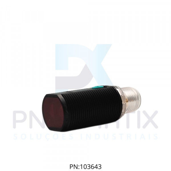 SENSOR FOTOELET.CIL.M18 Sn:450MM TP.DIFUSO ALIM.10-30VDC NPN NA/NF M12 3P.GLV18-8-450/25/102/159 PN:188563 PEPPERL