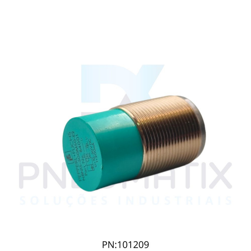 SENSOR IND.CIL.DIAM.30MM Sn:15MM N.FAC.ALIM.10-30VDC PNP NA CABO 2MTS NBN15-30GM50-E2 PN:084001 PEPPERL